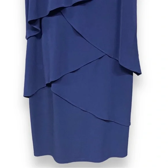 Laundry by Shelli Segal Sleeveless Tiered Layered Embellished Necklace Dress 4 - Picture 3 of 6